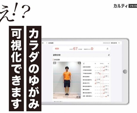 現役整体師があなたの姿勢を診断します ＼姿勢チェックの新常識／肩こり・腰痛に悩むあなたへ イメージ1