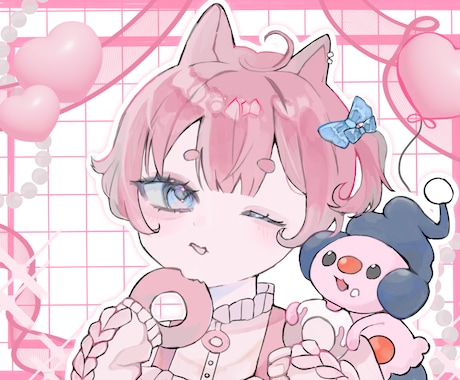 夢絵、アイコンイラスト、立ち絵等お描きします イメージ1