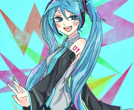 SNSのアイコンに使えるアイコンを描きます イメージ1