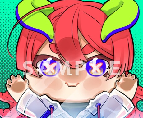 もちもちかわいいSNSアイコン描きます SNS、動画サイトでの活動などに イメージ2