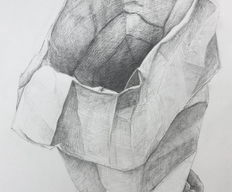 デッサン描きます 人や物を画用紙に鉛筆で描きます イメージ1