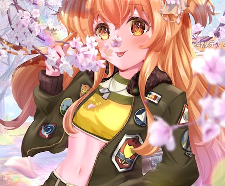 配信サムネ簡易背景ありの彩度の高いイラスト描きます 知名度上げ期間のため大幅にお値下げ中です！ イメージ1