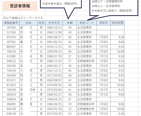 使う人が楽になるExcel予約管理表を作ります クリニック・治療院・教室の予約管理を事務歴33年が楽にします イメージ2