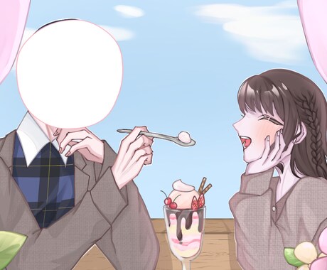安価でイラストお描きします 夢絵、アイコン、ヘッダー等のイラストをお描きします！ イメージ2