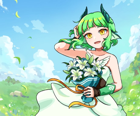 ポップで愛嬌のある一枚絵を描きます イメージ1