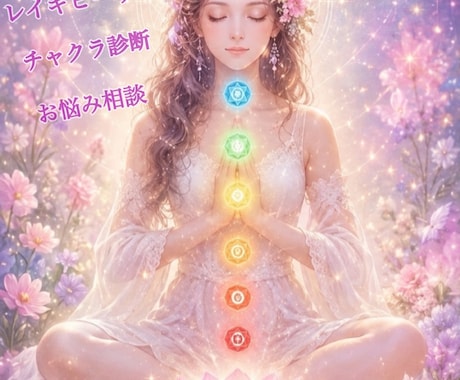 悩みに寄り添いレイキヒーリング＆チャクラ診断します 1人で抱え込まないで。モヤモヤを解放して心や身体を整えよう イメージ1
