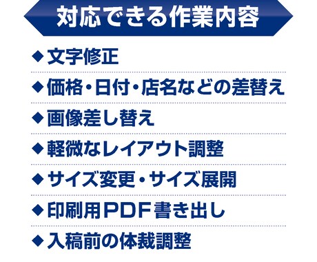 印刷用データの修正・入稿用作成を承ります 既存データを印刷入稿できる形へ整えます イメージ2