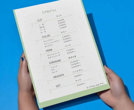 世界観に寄り添うメニュー表をCanvaで作成します 整ってるだけで信頼感◎世界観に合ったデザイン作成します イメージ1