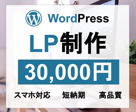 WordPressを使用し格安でLPを作成します 【安く/速く/高品質で理想とするLPを作ります】 イメージ1