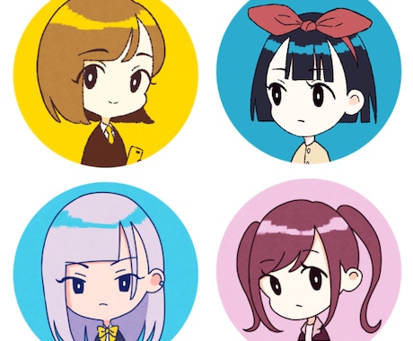 シンプルでかわいいアイコン描きます SNSのアイコンにシンプルなかわいいイラストはどうですか？ イメージ1
