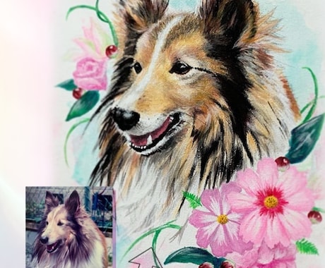 写真から愛犬・愛猫のペットアート描きます イメージ1