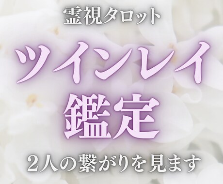 ツインレイ鑑定｜2人の繋がりを霊視タロットでみます 魂の相性と関係性を読み解きます イメージ1