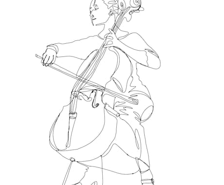 一筆描き風イラスト描きます イメージ1