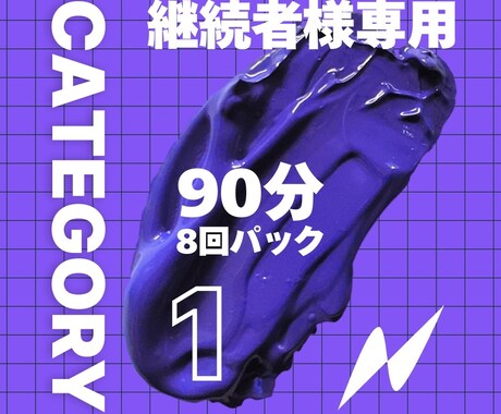 カテゴリー1　90分×8回分英語レッスンします 2回目以降の方で月単位の継続購入をいただける方専用プランです イメージ1