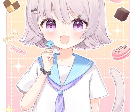 ご希望のイラストを作成いたします MVイラスト、SNS用のアイコンやヘッダー、立ち絵制作など イメージ2