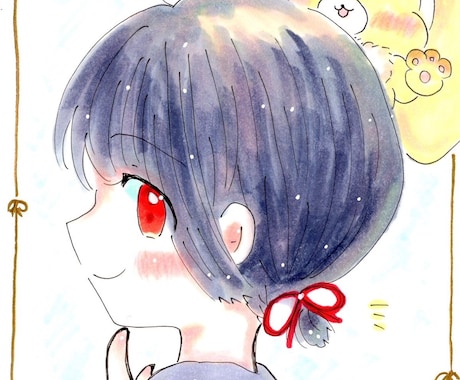 かわいいイラスト作ります ふわふわ、癒しの女の子たちを描きます！ イメージ2