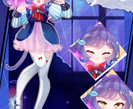 立ち絵、キャラクターデザイン承ります TRPGやYouTube、ゲーム制作にいかがでしょうか？ イメージ2