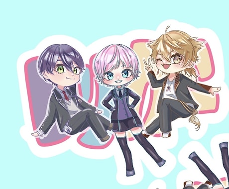 デフォルメイラスト制作をします かわいいくキュートなSDイラストを提供します イメージ2