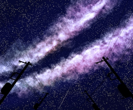 SNS用の女の子のイラスト、星空描きます 女の子のアイコンや星空のアイコンで個性出しませんか? イメージ2