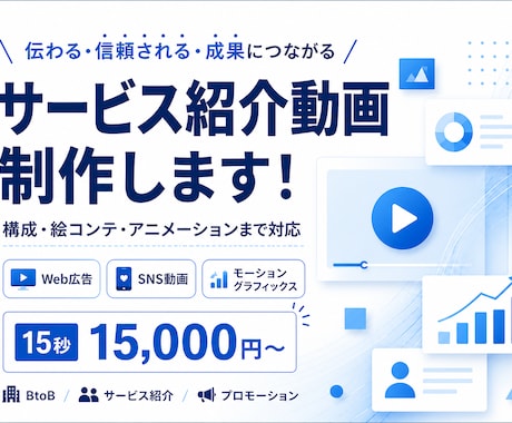 伝わる！企業広告・サービス紹介動画を制作します 即レス対応で、安心してお任せください イメージ1