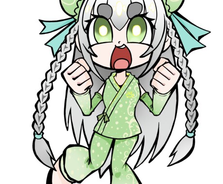 カートゥーン風の可愛いイラスト描きます SNSのアイコンとか歌みた系の絵に使うとめっちゃ可愛いですよ イメージ2