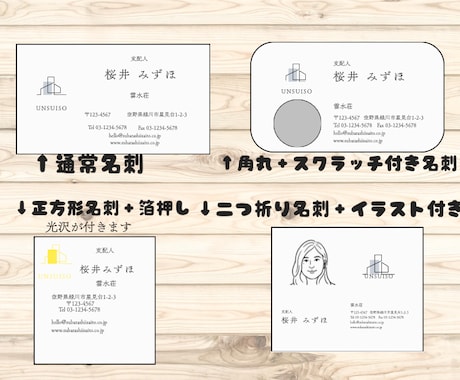 自由自在な名刺作成します 最短翌日納品、業界最安水準！どこにするか迷った方にオススメ！ イメージ1