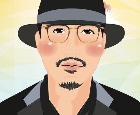 お写真からデジタル似顔絵作成します SNSのアイコンや名刺など様々なところで使用可能! イメージ2