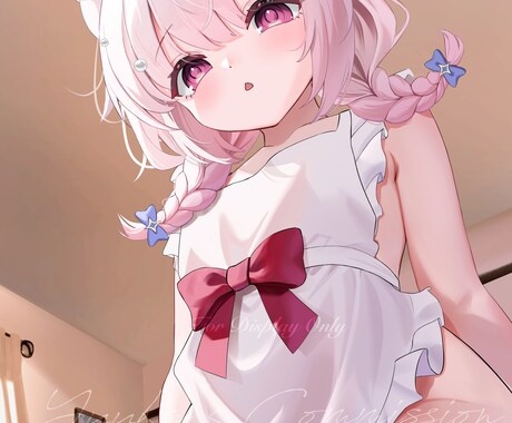 可愛い女の子イラストをお届けします アイコン・動画配信・グッズ・SNSなど、幅広い用途に対応可 イメージ2