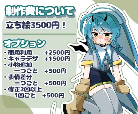 最短1日！超可愛いシンプルな立ち絵描きます TRPGやYouTubeなど様々な立ち絵に是非！ イメージ2