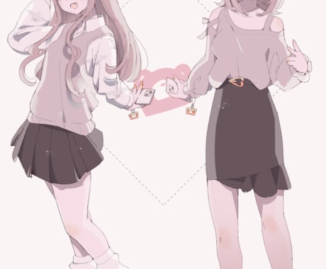等身イラストをお描きします 4～7頭身くらいの女の子のイラストを描きます イメージ2