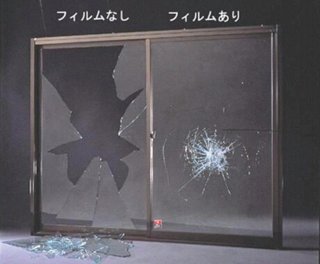 ガラスフィルム施工します (京滋地区限定。まさかの時の窓辺の防災・安全対策に最適。) イメージ2