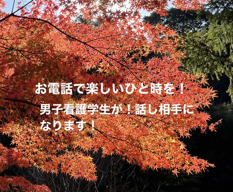 あなたの話し相手になります 現役看護学生が誰にも言えない悩み事などお聞きします！ イメージ1