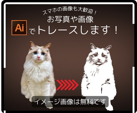 どんな写真でもAIでカッコよく加工・データ化します 同業者大歓迎です。あと少しをお手伝いするサービスです。 イメージ2