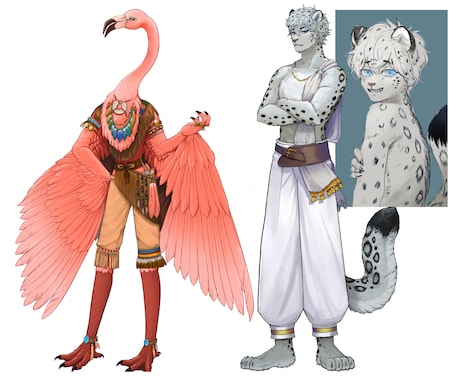 人形メカ・ケモノ・人外・モンスター描きます 独創的で他には無い、貴方だけのキャラクターを制作します！ イメージ2