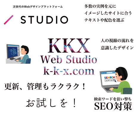 オリジナルのWebサイト制作いたします ’楽しい’をモットーに、お客様と理想のサイトを作ります イメージ1