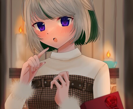 5000円でサムネや一枚絵描きます Vtuberさんに使いやすい！おはVやサムネ等にぴったり イメージ2
