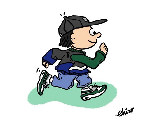 カートゥーン風で可愛いイラストを作成します あなたの普段のコーデをカートゥーンキャラクター風に描きます！ イメージ1