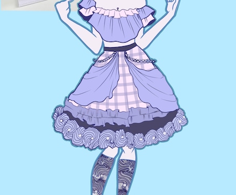 アイドル、コンカフェ衣装デザインします あなただけのかわいいデザイン考えます イメージ2