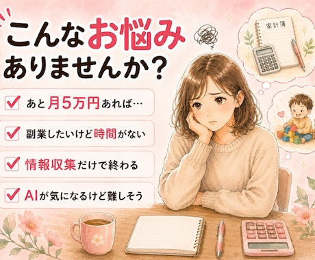 かしこく頼る！副業初心者の在宅収入作りを教えます 時短で月5万を目指す｜主婦にもおすすめ｜AI活用・スマホOK イメージ2