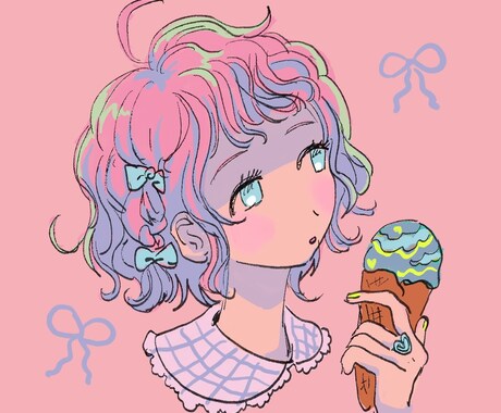 乙女ちっくでゆめかわなSNSアイコンを制作します イメージ1