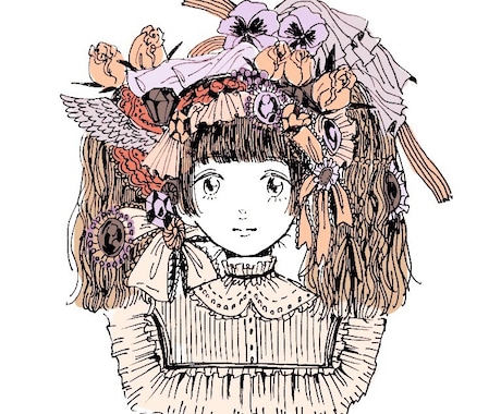 好きなものに囲まれたイラストます あなたの好きなものに囲まれているイラストを制作します イメージ1