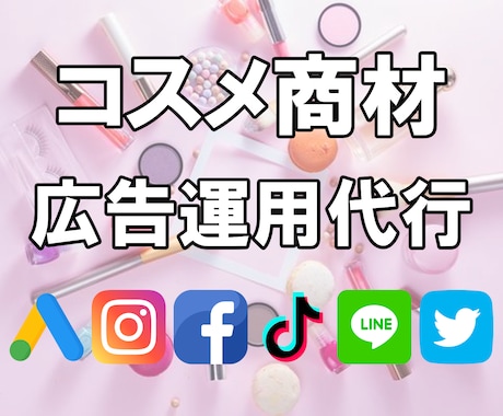 コスメ業界注目！WEB広告を運用代行します 【化粧品実績多数】Google/Instagramで売上増 イメージ1