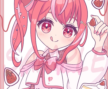 かわいい女の子のイラスト描きます イメージ1