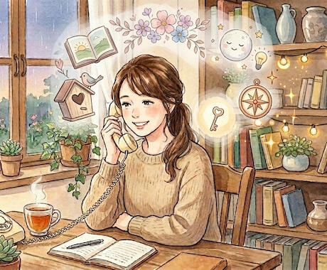 心が疲れた時の避難所です。５分から優しく聴きます 「私は私のままでいいんだっ」と、ホッと安心できる隠れ家です イメージ1