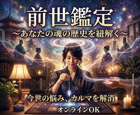 前世鑑定★今世の悩みの根本原因を筋反射で紐解きます この鑑定は、あなたの潜在意識の中にある答えを一緒に紐解きます イメージ1