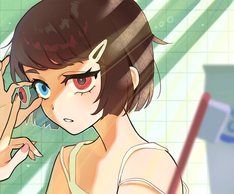 MV・歌ってみた用の世界観イラストを制作します 物語性や空気感を大切に、印象に残る一枚を丁寧に制作いたします イメージ2