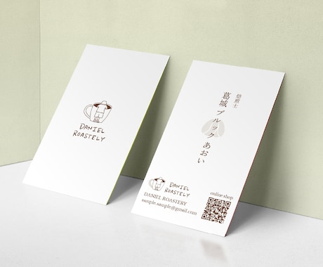 温もりを感じるミニマルデザインの名刺を作成します サロンオーナーさま向け/ 個性が光る、手描きも対応可能です！ イメージ1