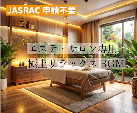 商用OK！エステ専用癒やしBGM10曲提供します JASRAC申請不要！商用利用可能な高品質リラックス音源です イメージ1