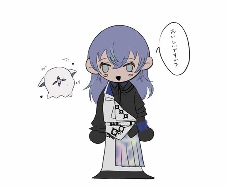 証明写真風のイラストを描きます SNSアイコンの証明写真風イラスト！ イメージ1