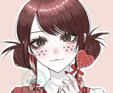SNS用アイコン描きます ポップなイラストを作成します！ イメージ2